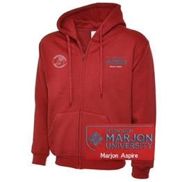 NSU & PLYMOUTH MARJON - MARJON ASPIRE ZIP HOODIE RED XS