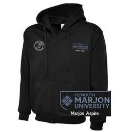 NSU & PLYMOUTH MARJON - MARJON ASPIRE ZIP HOODIE BLACK XS