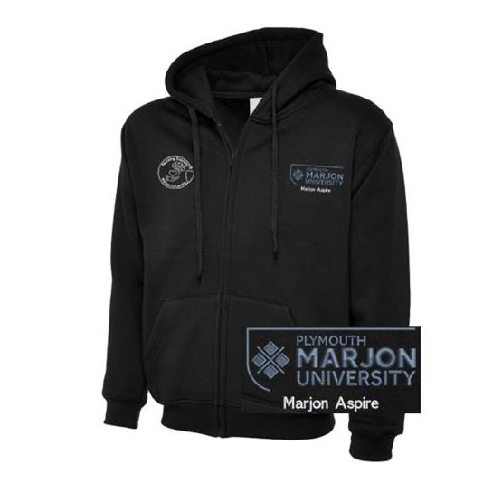NSU & PLYMOUTH MARJON - MARJON ASPIRE ZIP HOODIE BLACK XS