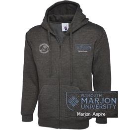 NSU & PLYMOUTH MARJON - MARJON ASPIRE ZIP HOODIE CHARCOAL XS