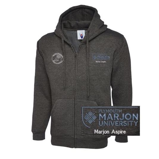 NSU & PLYMOUTH MARJON - MARJON ASPIRE ZIP HOODIE CHARCOAL XS