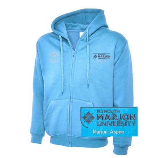 NSU & PLYMOUTH MARJON - MARJON ASPIRE ZIP HOODIE SKY XS